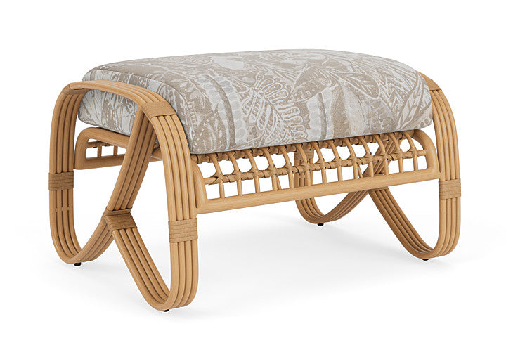 Lloyd Flanders - Riviera Ottoman In Camel Finish With Wayfarer Dune Fabric - 2780171522073 view 2