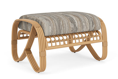 Lloyd Flanders - Riviera Ottoman In Camel Finish With Woodgrain Ash Fabric - 278017152723 view 2