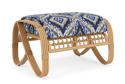 Lloyd Flanders - Riviera Ottoman In Camel Finish With Yoko Mediterranean Fabric - 278017152705 view 1