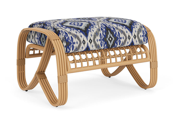 Lloyd Flanders - Riviera Ottoman In Camel Finish With Yoko Mediterranean Fabric - 278017152705 view 2