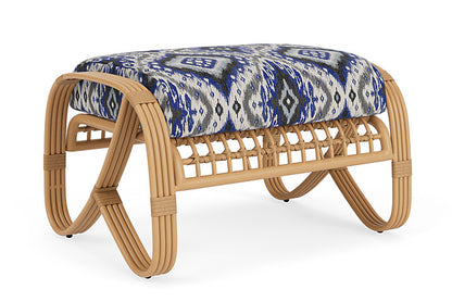 Lloyd Flanders - Riviera Ottoman In Camel Finish With Yoko Mediterranean Fabric - 278017152705 view 2