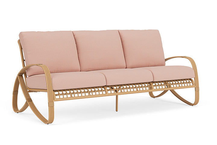 Lloyd Flanders - Riviera Sofa In Camel Finish With Azulu Clay Fabric - 2780551522033 view 1
