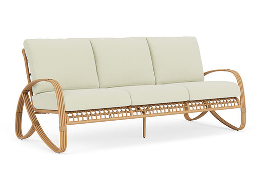 Lloyd Flanders - Riviera Sofa In Camel Finish With Bamboo Bay Meadow Fabric - 2780551522060 view 1