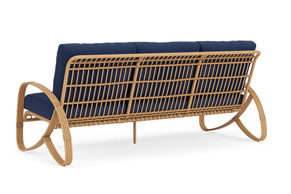 Lloyd Flanders - Riviera Sofa In Camel Finish With Beach Navy Fabric - 2780551522013 view 2