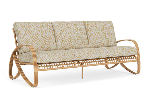 Lloyd Flanders - Riviera Sofa In Camel Finish With Bebot Sisal Fabric - 2780551522048 view 1