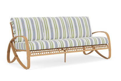 Lloyd Flanders - Riviera Sofa In Camel Finish With Berkely Hall Green Fabric - 2780551522062 view 1