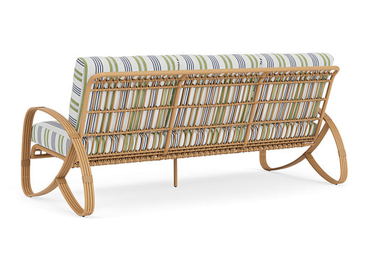 Lloyd Flanders - Riviera Sofa In Camel Finish With Berkely Hall Green Fabric - 2780551522062 view 2
