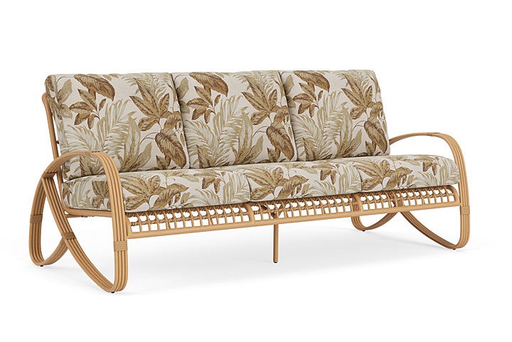 Lloyd Flanders - Riviera Sofa In Camel Finish With Botanic Willow Fabric - 278055152164 view 1