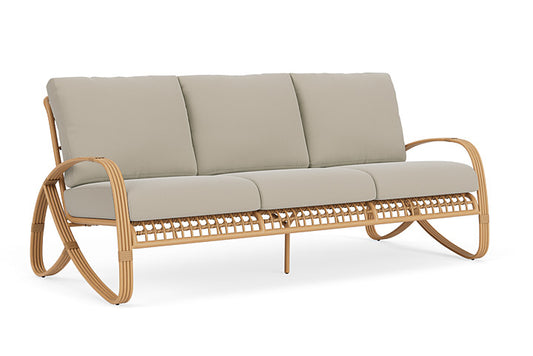 Lloyd Flanders - Riviera Sofa In Camel Finish With Callen Driftwood Fabric - 2780551522023 view 1