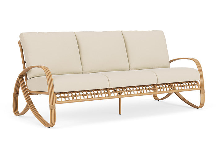 Lloyd Flanders - Riviera Sofa In Camel Finish With Callen Pearl Fabric - 2780551522021 view 1