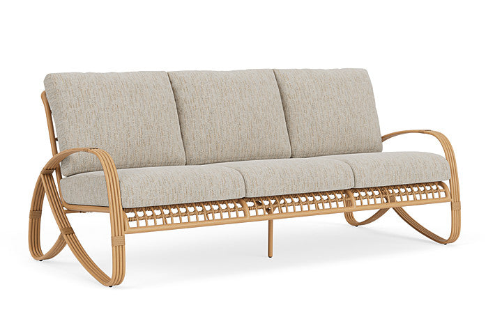 Lloyd Flanders - Riviera Sofa In Camel Finish With Charlotte Sparrow Fabric - 278055152183 view 1