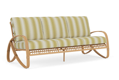 Lloyd Flanders - Riviera Sofa In Camel Finish With Clock Out Dew Fabric - 2780551522083 view 1