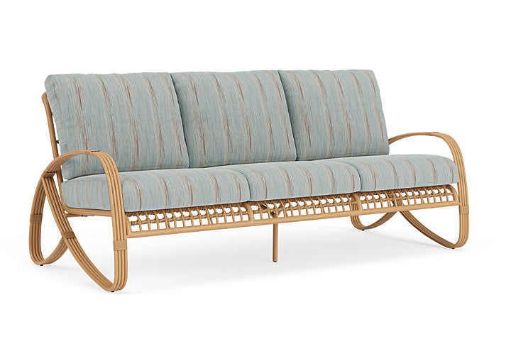 Lloyd Flanders - Riviera Sofa In Camel Finish With Colorwave Mist Fabric - 2780551522072 view 1