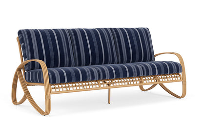 Lloyd Flanders - Riviera Sofa In Camel Finish With Consider Indigo Fabric - 2780551521969 view 1
