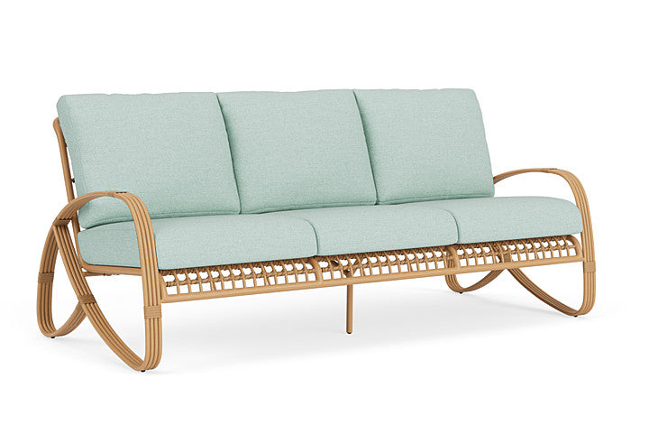 Lloyd Flanders - Riviera Sofa In Camel Finish With Demo Mist Fabric - 278055152066 view 1