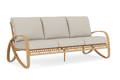 Lloyd Flanders - Riviera Sofa In Camel Finish With Fife Fog Fabric - 278055152181 view 1