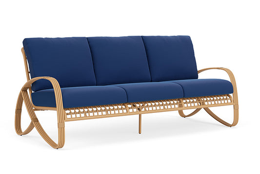 Lloyd Flanders - Riviera Sofa In Camel Finish With Flagship Lapis Fabric - 2780551521813 view 1