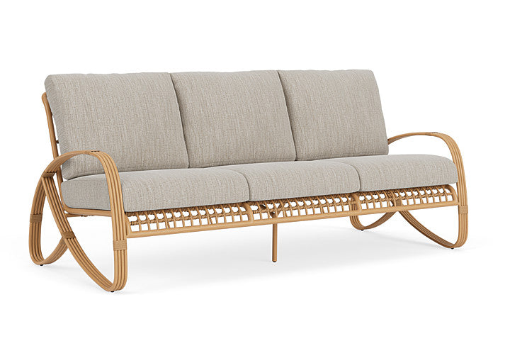 Lloyd Flanders - Riviera Sofa In Camel Finish With Friendly Flax Fabric - 2780551522026 view 1