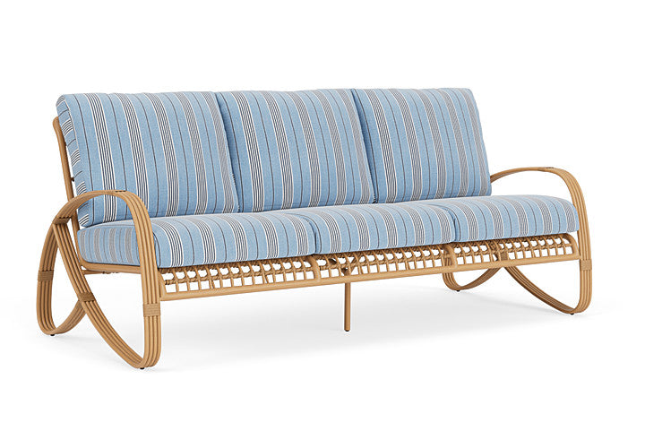 Lloyd Flanders - Riviera Sofa In Camel Finish With Hansen Sky Fabric - 278055152064 view 1