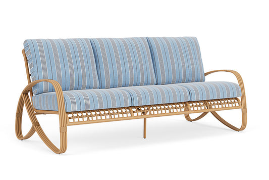 Lloyd Flanders - Riviera Sofa In Camel Finish With Hansen Sky Fabric - 278055152064 view 1