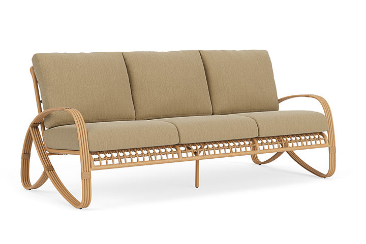 Lloyd Flanders - Riviera Sofa In Camel Finish With Loveboat Saffron Fabric - 2780551522009 view 1