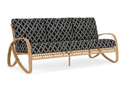 Lloyd Flanders - Riviera Sofa In Camel Finish With Luna Onyx Fabric - 2780551522071 view 1