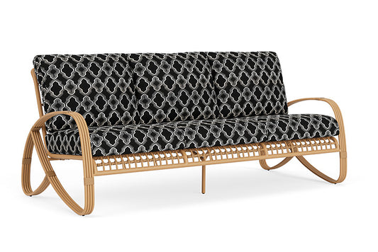 Lloyd Flanders - Riviera Sofa In Camel Finish With Luna Onyx Fabric - 2780551522071 view 1