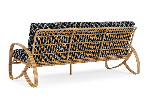 Lloyd Flanders - Riviera Sofa In Camel Finish With Luna Onyx Fabric - 2780551522071 view 2