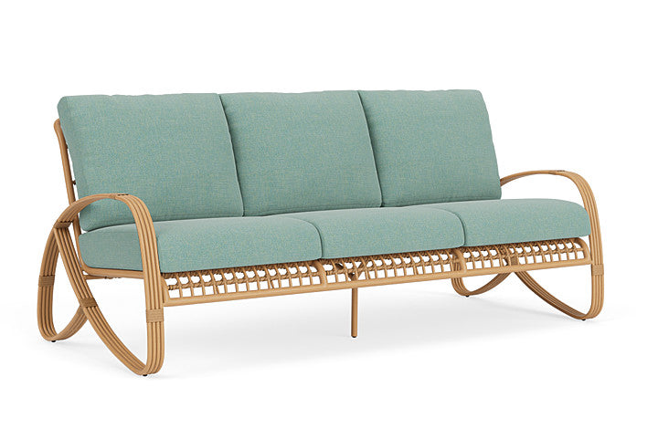 Lloyd Flanders - Riviera Sofa In Camel Finish With Pavian Pool Fabric - 2780551522045 view 1