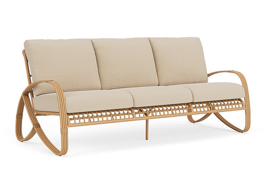 Lloyd Flanders - Riviera Sofa In Camel Finish With Raindrop Almond Fabric - 2780551522055 view 1