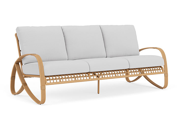 Lloyd Flanders - Riviera Sofa In Camel Finish With Reflections Ice Fabric - 2780551522052 view 1