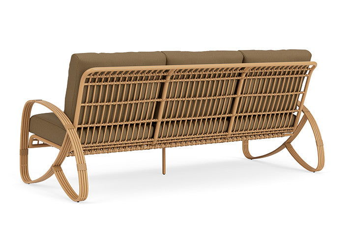 Lloyd Flanders - Riviera Sofa In Camel Finish With Reflections Straw Fabric - 2780551522053 view 2
