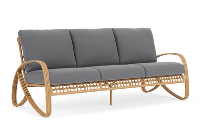 Lloyd Flanders - Riviera Sofa In Camel Finish With Remy Graphite Fabric - 2780551522003 view 1