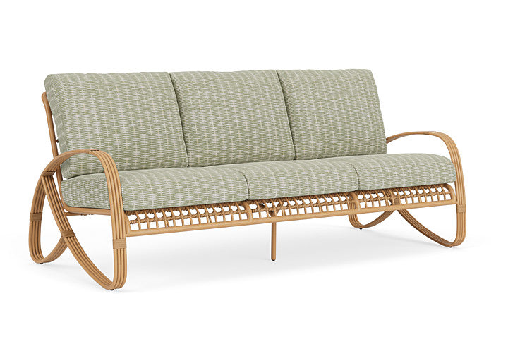 Lloyd Flanders - Riviera Sofa In Camel Finish With Romulo Laurel Fabric - 2780551522049 view 1