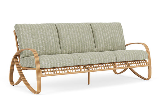 Lloyd Flanders - Riviera Sofa In Camel Finish With Romulo Laurel Fabric - 2780551522049 view 1