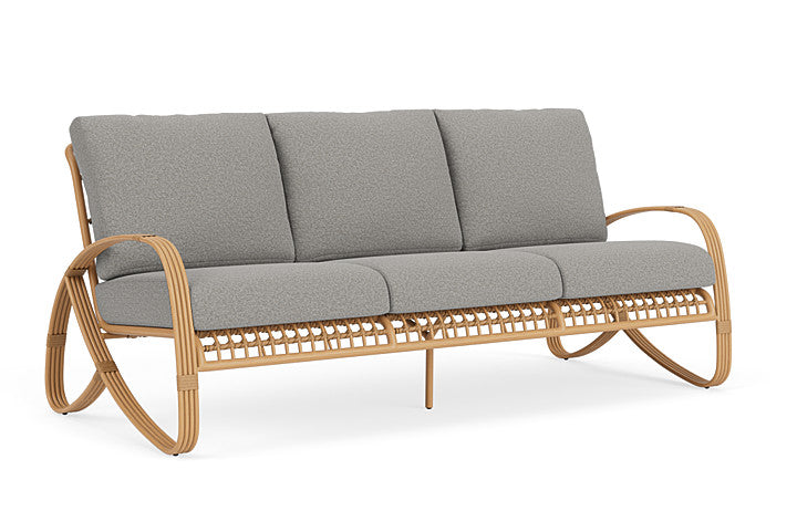 Lloyd Flanders - Riviera Sofa In Camel Finish With Rumba Nickel Fabric - 2780551522011 view 1