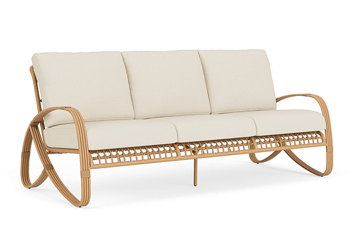 Lloyd Flanders - Riviera Sofa In Camel Finish With Sailcloth Sailor Fabric - 278055152434 view 1