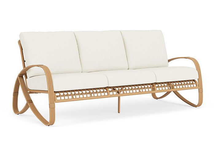 Lloyd Flanders - Riviera Sofa In Camel Finish With Sailcloth Salt Fabric - 278055152890 view 1