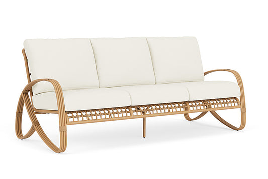 Lloyd Flanders - Riviera Sofa In Camel Finish With Sailcloth Salt Fabric - 278055152890 view 1