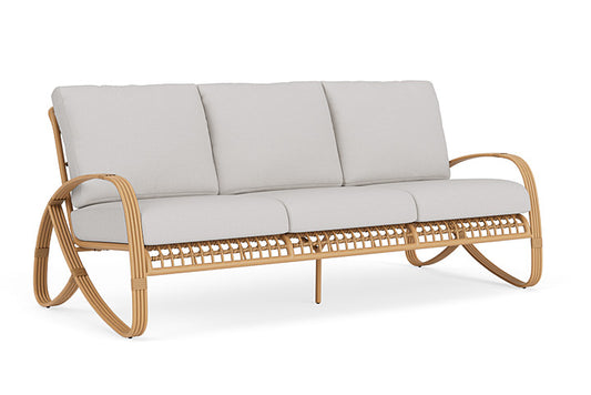 Lloyd Flanders - Riviera Sofa In Camel Finish With Sailcloth Seagull Fabric - 278055152W61 view 1