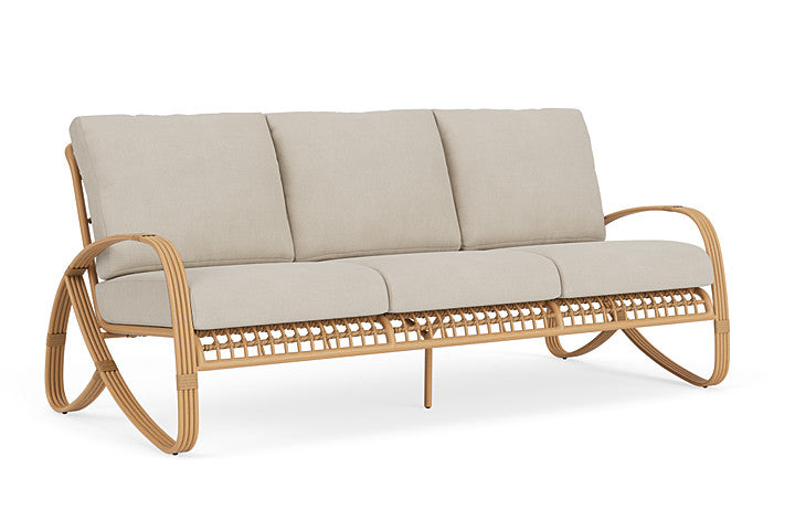 Lloyd Flanders - Riviera Sofa In Camel Finish With Sandberg Flax Fabric - 2780551522027 view 1