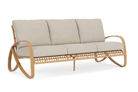 Lloyd Flanders - Riviera Sofa In Camel Finish With Sandberg Flax Fabric - 2780551522027 view 1