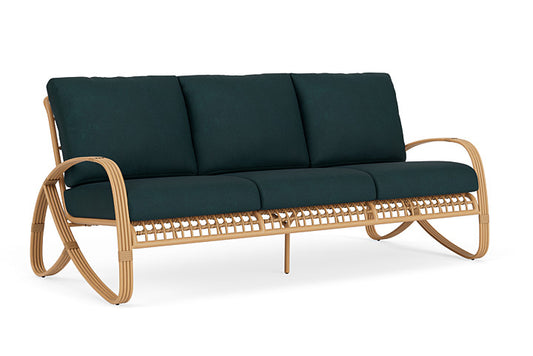 Lloyd Flanders - Riviera Sofa In Camel Finish With Sandberg Lagoon Fabric - 2780551522039 view 1