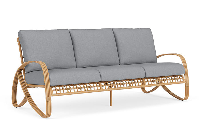 Lloyd Flanders - Riviera Sofa In Camel Finish With Sandberg Pewter Fabric - 2780551522029 view 1