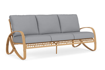 Lloyd Flanders - Riviera Sofa In Camel Finish With Sandberg Pewter Fabric - 2780551522029 view 1