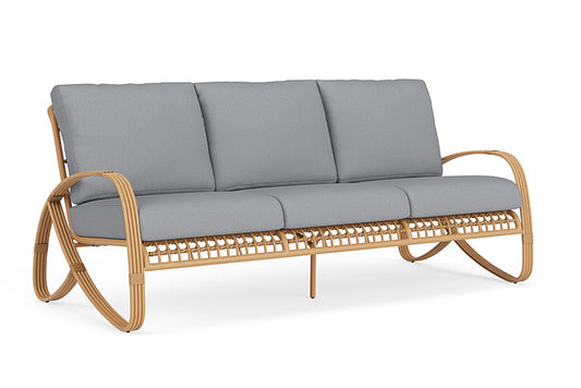 Lloyd Flanders - Riviera Sofa In Camel Finish With Sandberg Pewter Fabric - 2780551522029 view 1