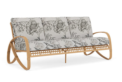 Lloyd Flanders - Riviera Sofa In Camel Finish With Serena Floral Dove Fabric - 2780551522077 view 1