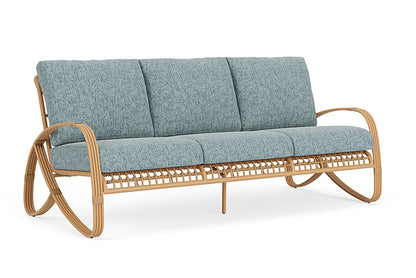 Lloyd Flanders - Riviera Sofa In Camel Finish With Serene Ocean Fabric - 2780551522032 view 1