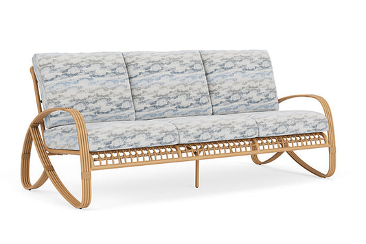 Lloyd Flanders - Riviera Sofa In Camel Finish With Stratosphere Cloud Fabric - 2780551521966 view 1
