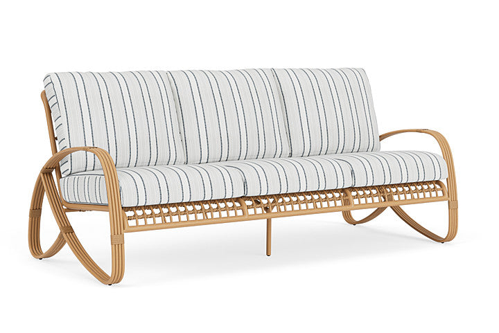 Lloyd Flanders - Riviera Sofa In Camel Finish With Tamer Fog Fabric - 2780551522037 view 1